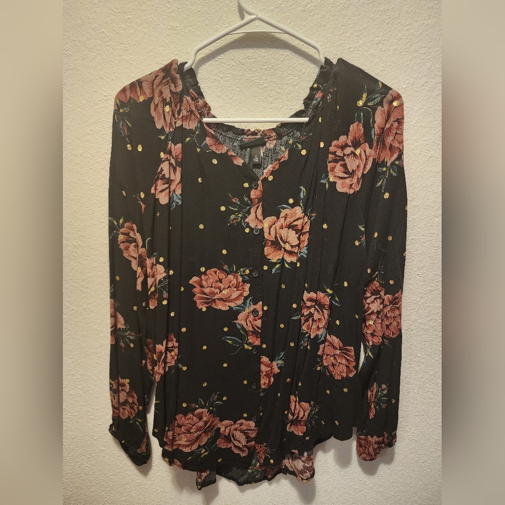 Torrid floral blouse, size 2
